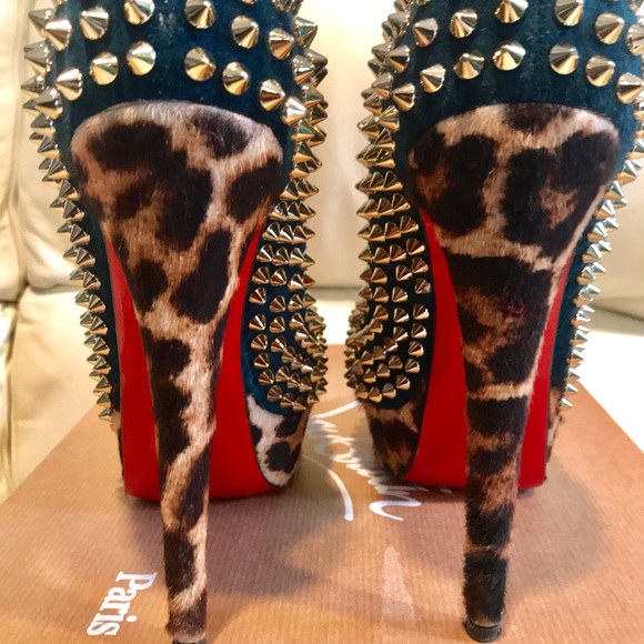 Christian Louboutin Peep Toe Spike Lady Peep 36.5 - Picture 3 of 6